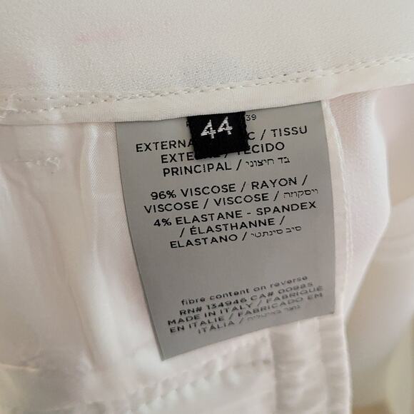 TOM FORD Women's straight-leg Tailored Trousers Ivory Viscose size 44 size 8 - Picture 9 of 13